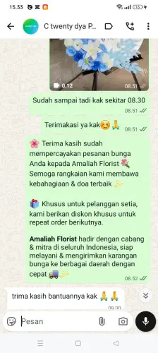 Testimonial Standing Flower rancaekek kencana