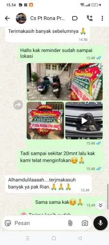 Testimonial Papan Bunga rancaekek kencana